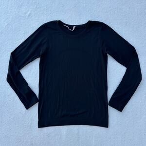 Lululemon Swiftly Relaxed Long Sleeve Shirt Women's Sz 4 Black Training Gym Yoga